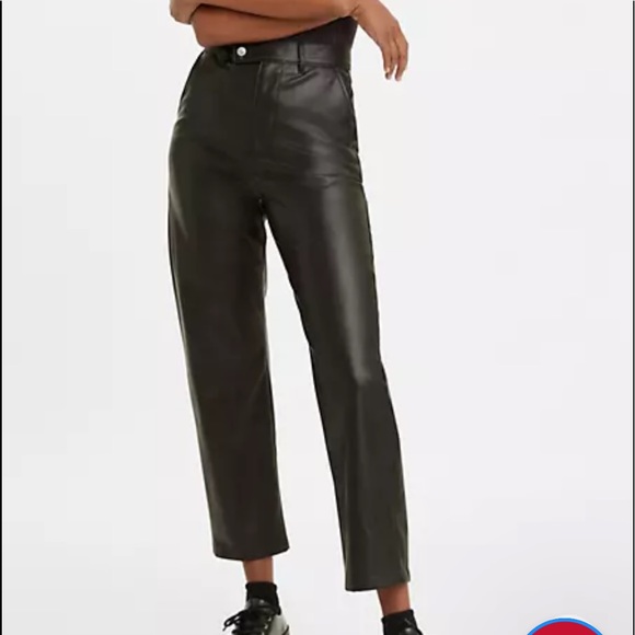 Math Club Faux Leather Pants Size 28x29 